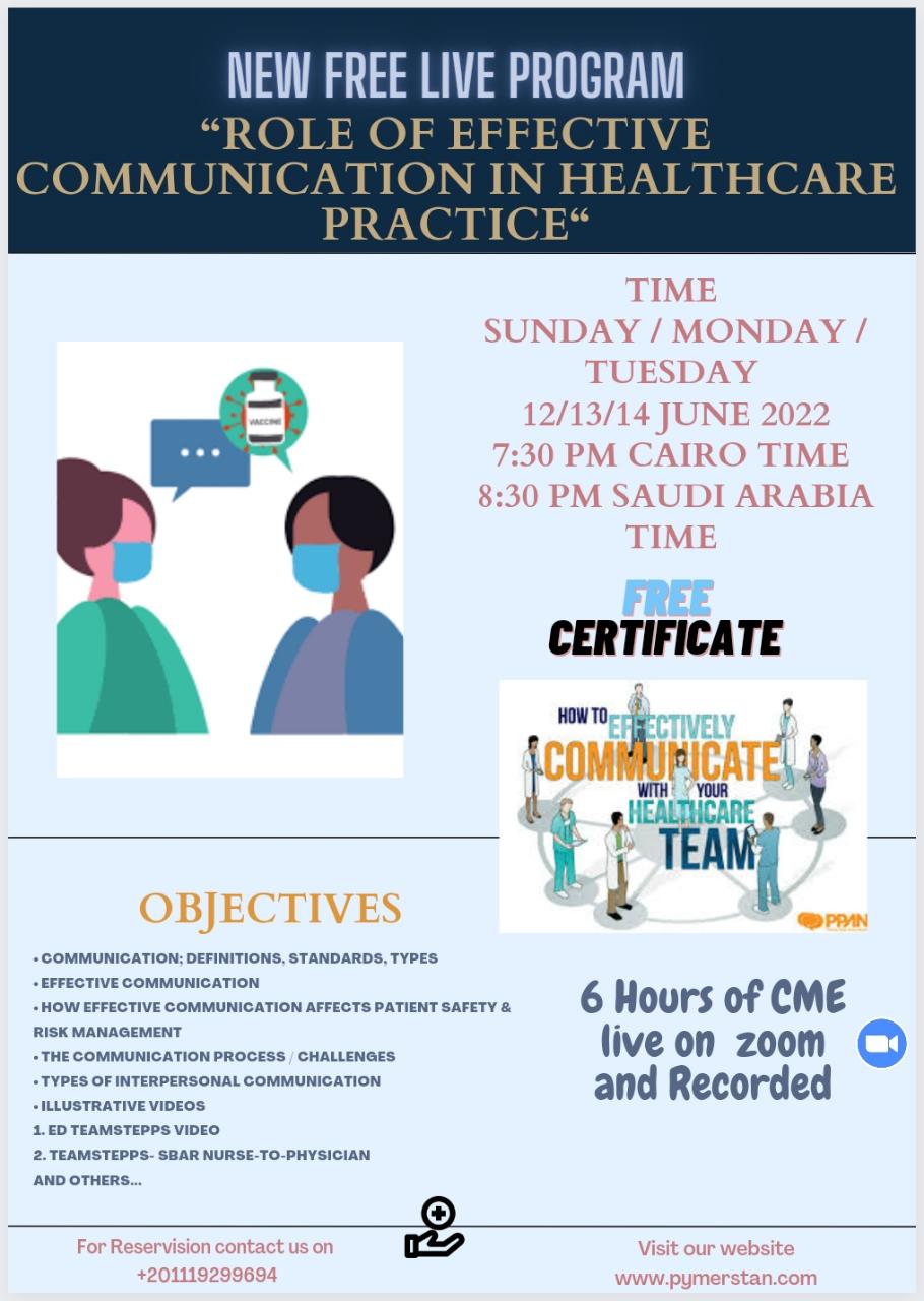  Role of effective Communication in Healthcare Practice Program